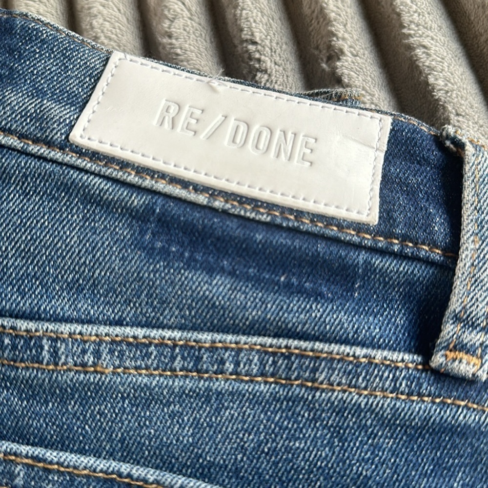 Re/Done High Rise Ankle Crop Size 26 NWT - Picture 3 of 9